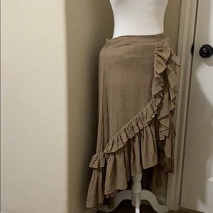 Bohemian asymmetrical skirt